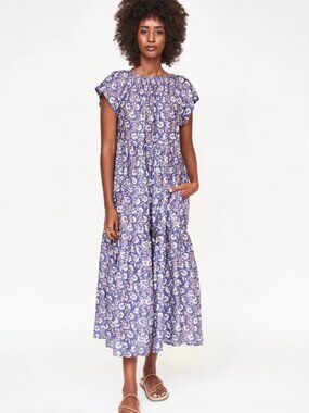 Mirth Vienna Maxi in the "Petunia" floral print